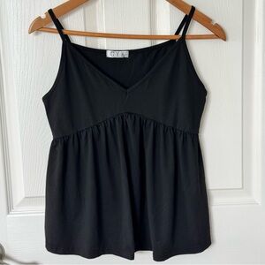 Women's Black Sleeveless Top
